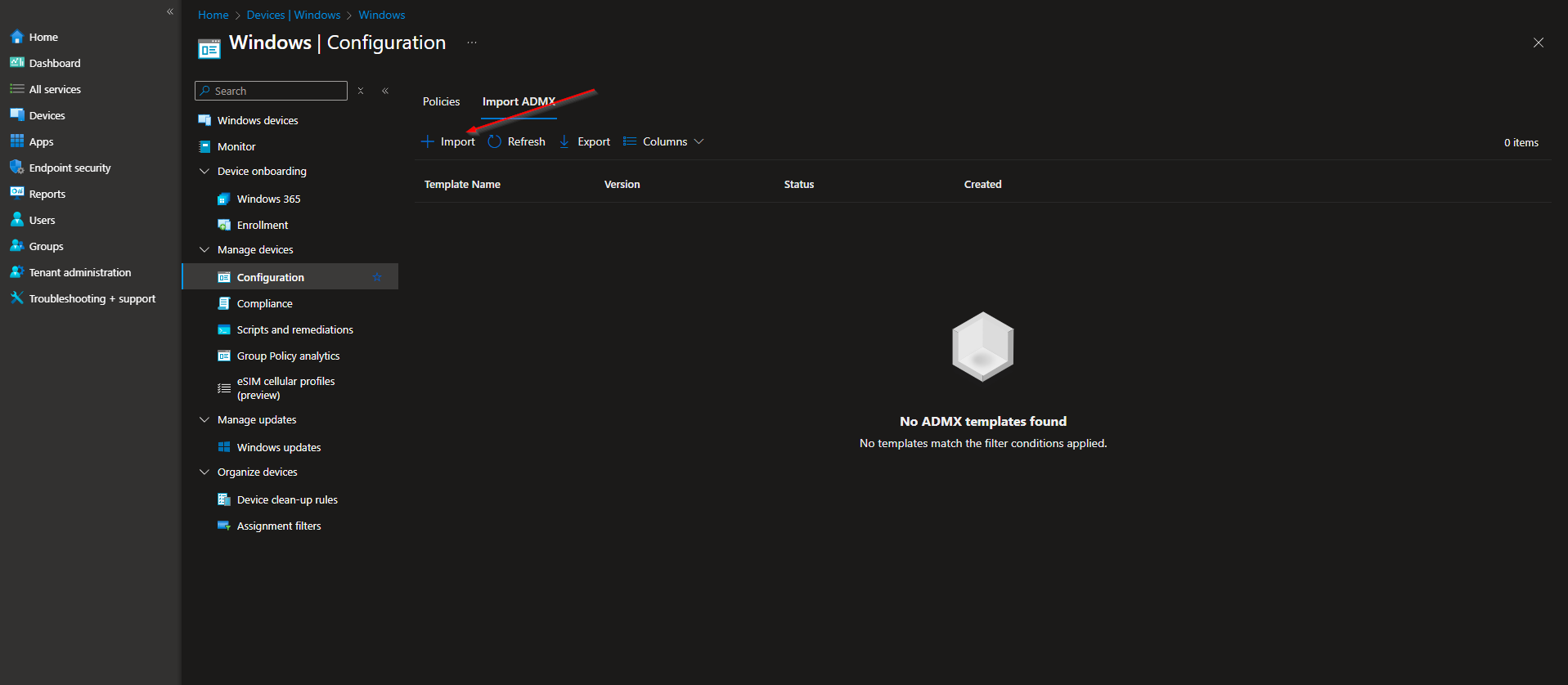 Downloading Google Chrome ADMX templates